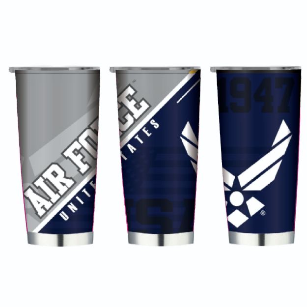 Picture of United States Air Force on 20oz Double Wall Stainless Tumbler