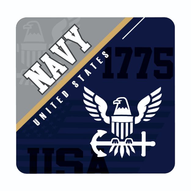 Picture of United States Navy Design on Fabric Surface Mousepad