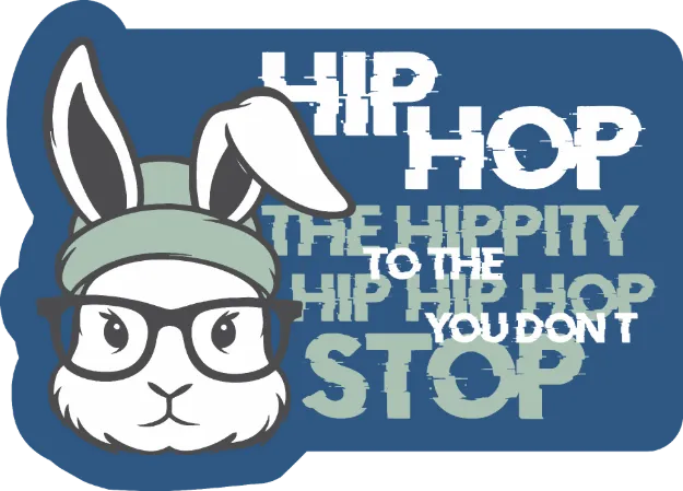 Picture of Vinyl Sticker - Hip Hop Easter