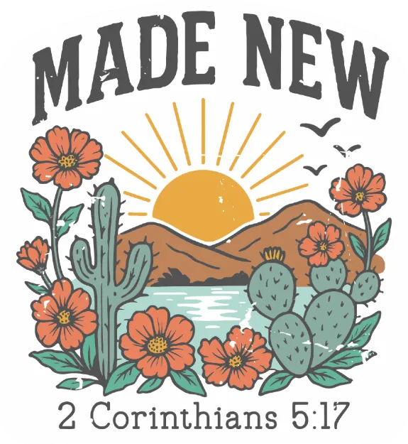 Picture of Vinyl Sticker - Made New 2 Corinthians 5:17