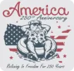 Picture of Sticker - America 250th Anniversary Bulldog Floating