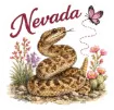 Sticker - Nevada Animal and Butterfly