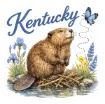 Sticker - Kentucky Animal and Butterfly