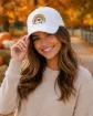 Thanksful with Pumpkin on White Ball Cap