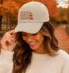 Fall for Jesus, he never Leaves on Stone Ball Cap