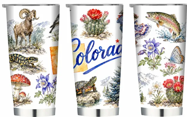 Colorado Elements on 20oz Double Wall Stainless Tumbler