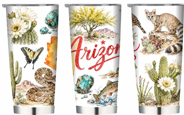 Arizona Elements on 20oz Double Wall Stainless Tumbler