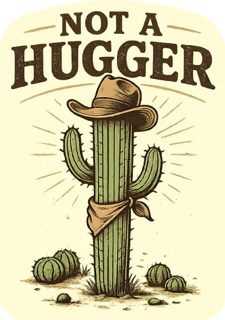 Sticker - Not a Hugger
