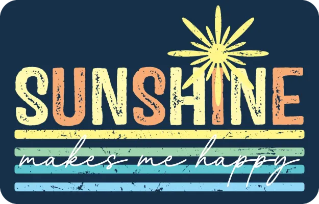 Sticker - Sunshine Makes Me Happy