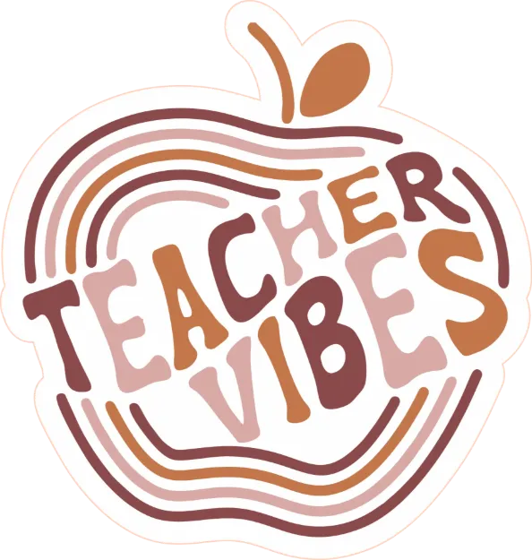 Die Cut Magnet - Teacher Vibes