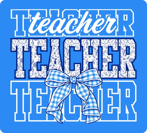 Die Cut Magnet - Teach with Bow