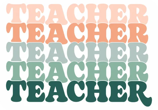 Die Cut Magnet - Teacher Repeat