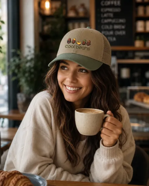 Cool Beans on Stone Ball Cap