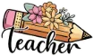 Sticker - Teacher Pencil
