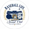 Round Magnet - Baseball Life Social Club