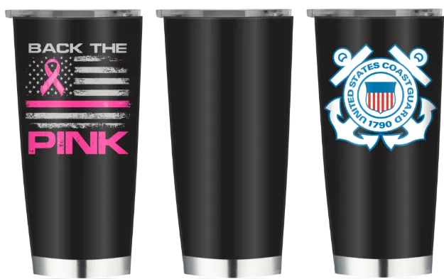 Back the Pink U.S. Coast Guard Tumbler